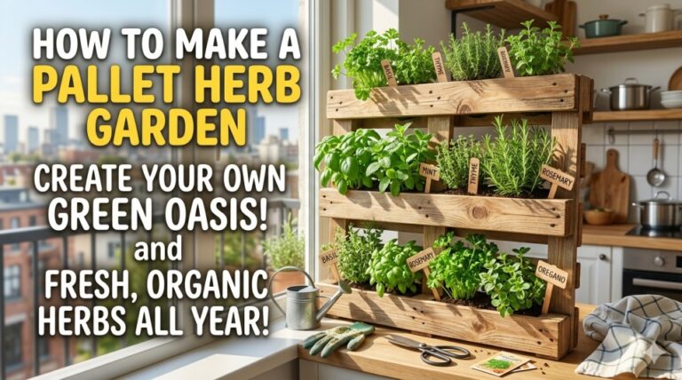 how to make a pallet herb garden