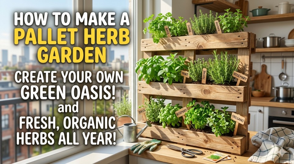 how to make a pallet herb garden