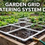 garden grid watering system diy