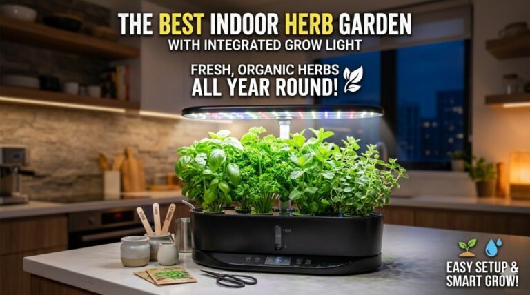 best indoor herb garden with grow light