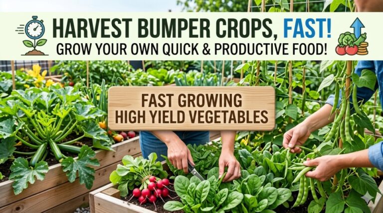 fast growing high yield vegetables
