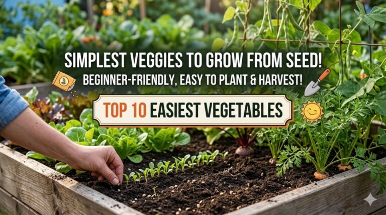 Top 10 Easiest vegetables to grow from seed