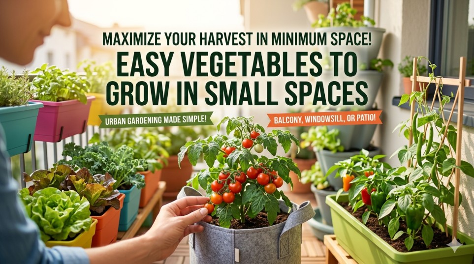 Easy vegetables to grow in small spaces