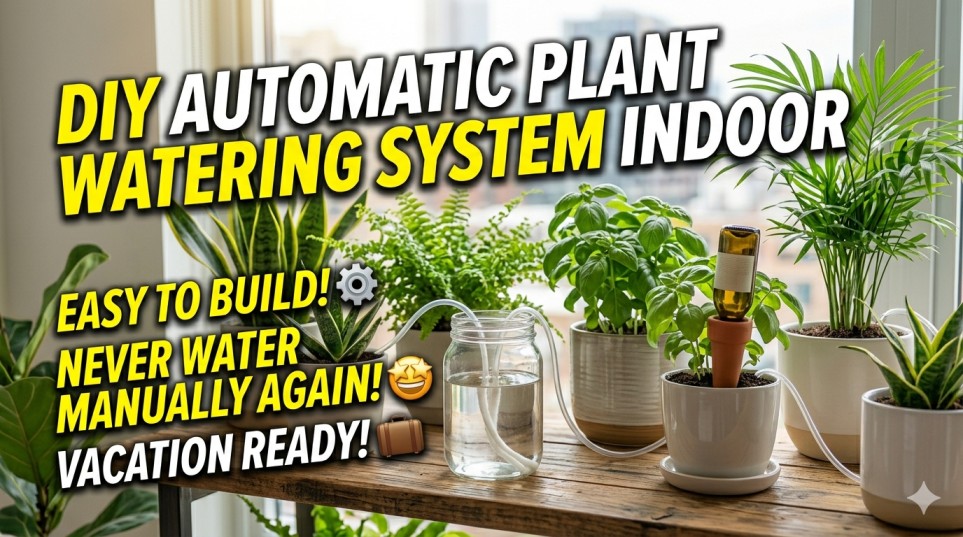 Diy Automatic plant watering system indoor