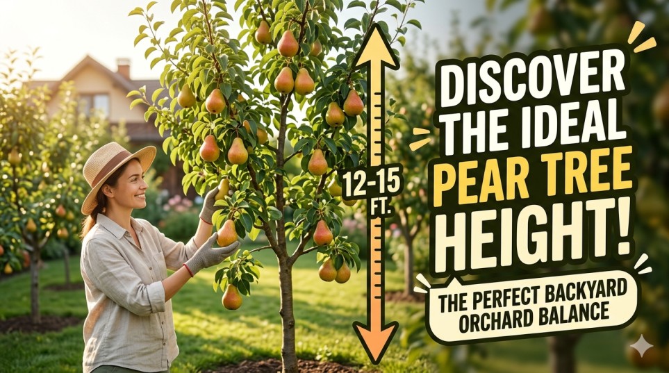 semi dwarf pear tree height
