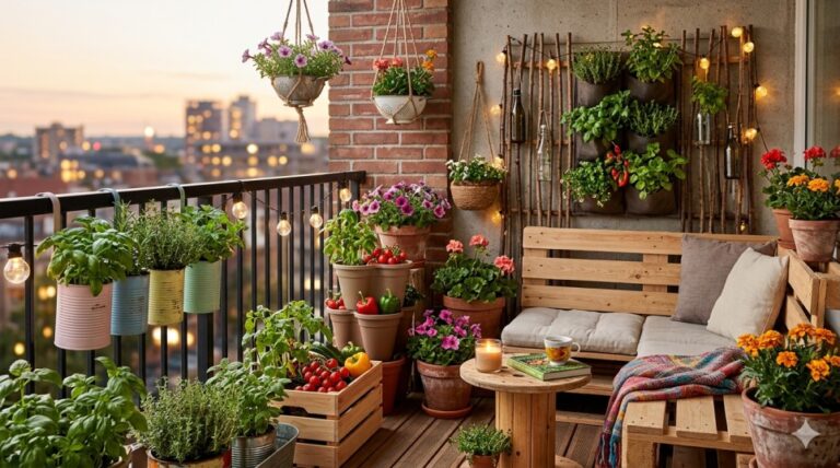 low budget balcony garden design