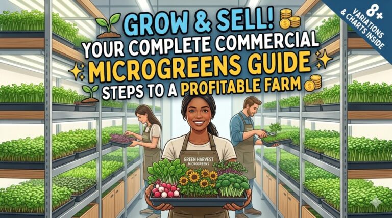 how to grow microgreens commercially