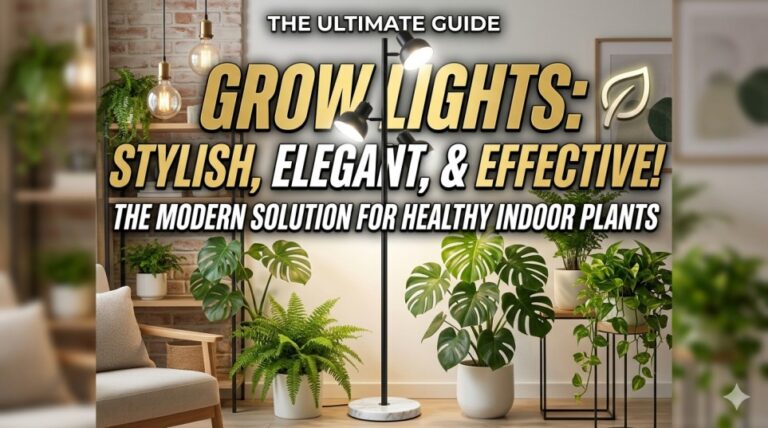 stylish grow lights for indoor plants